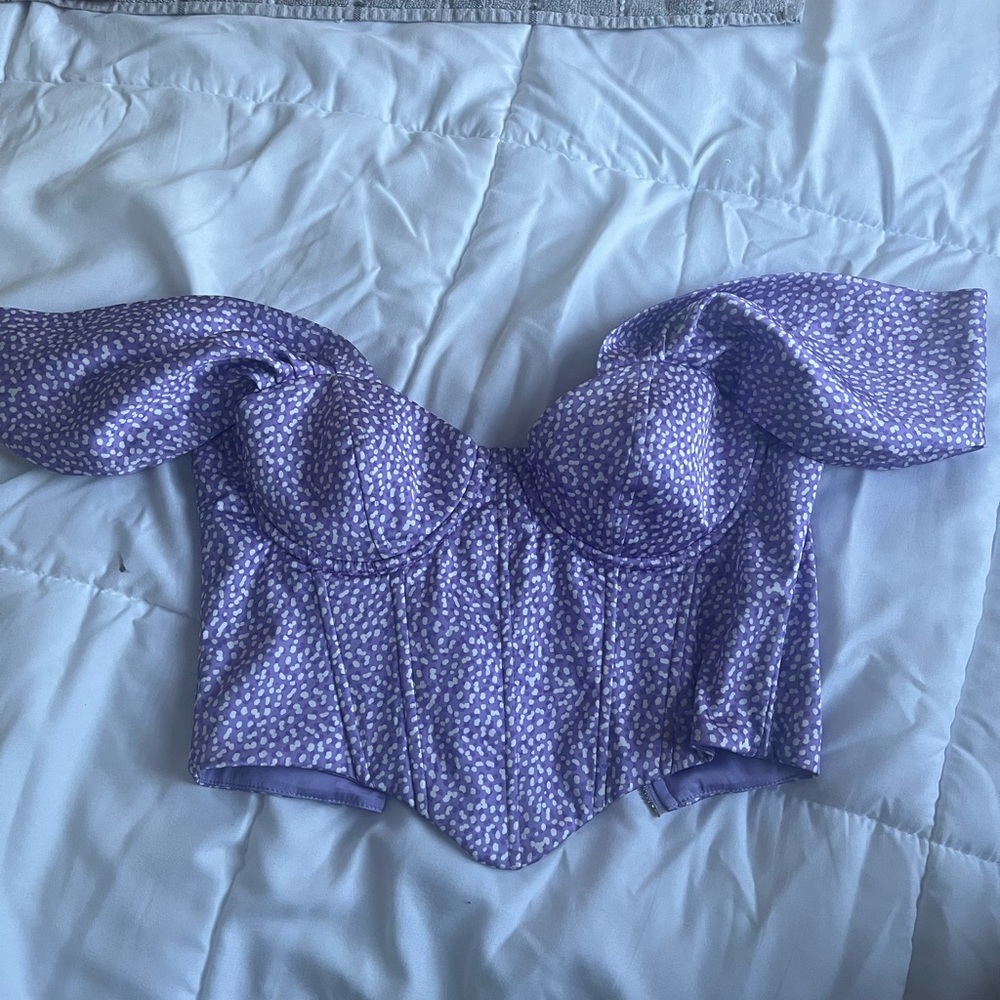 Oh Polly Purple Corset Top